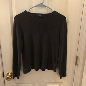 Lauren Ralph Lauren Gray Long Sleeve Small